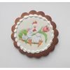 Gingerbread gingerbread in the shape of an openwork circle with pictures