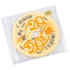 Chocolate round "happy New year!" White chocolate figured decorated 35g