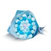 Köstlicher Strauß "Blaue Lagune" aus Marshmallows und Marmelade, KAWAKA
