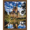 Опт-картина / 钻石马赛克40x50，圆形水钻童话城堡