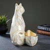 Хорошие сувениры / Stand "Polygonal cat, white"