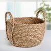 Доляна / Doliana / Wicker storage basket "Tei", 24 × 24 × 20 cm, brown