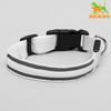 Пижон / Dude / Collar with light and 2 reflective stripes, 38-40 cm, 3 light modes, white