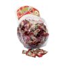 Конфитрейд / Drageias de goma de mascar em lata "STRAWBERRIES" (morango com efervescente azedo) 1kor * 6bl * 200pcs 3,5 gr.