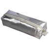Pencil case-cosmetic bag BRAUBERG under faux leather, Vintage, silver, 20х6х4 cm