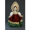 Потешный промысел / Porcelain souvenir doll "Dancing girl. Girl in a festive sundress, 19th century"