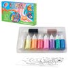 Paint on glass (stained glass) BEAM "Stained glass mother of pearl", 10 colors of 20 ml, templates