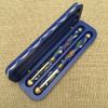 Усадьба Чернаково / Blue set of pens in a pencil case BaskoPen Maple BoxSet BS