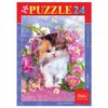Puzzle MINI, 24 element, A5, "Fluffy çocuklar (4 tasarım)", 130x175 mm