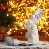 Зимнее волшебство / Soft toy "Santa Claus in a hat with circles-long legs"
