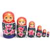 Семеновская роспись / Russian girl - booklet matryoshka, 6 dolls - unconventional
