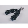 Lace earrings "Joan of Arc" black