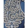 Снежинка / Snowflake / Lace round collar with an ornament of curly twigs