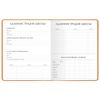 Альт / Diary grade 1-11, leatherette (hard), embossing, lace, 48 sheets., VELVET Orange / 10 pcs.