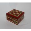 Беломорские узоры / The box is wooden "Pyermogori painting" beige color 10x10 cm