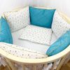Dreams Store / Set of sides for a round baby cot "Emerald"