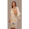 Елецкие кружева / Yelets lace / Women's white linen dress "Flower"
