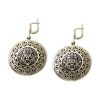 Северная чернь / Pendientes de plata "Lacy luxury"