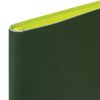 BRAUBERG  / Leather-look notebook "Metropolis Mix", 80 sheets A5 (148x218 mm), dark green
