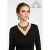 Lace necklace "Firebird"