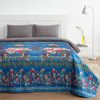 Этель / Bedspread silk euro Flower garden 200x220 cm, artificial silk 100% polyester