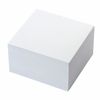 BRAUBERG / Glued note block, cube 9x9x5 cm, white, whiteness 95-98%