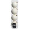 Kaemingk / Set de boules en verre 10 cm mélange de lait, 4 pcs