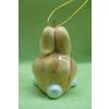 Ярославская майолика / Christmas tree toy "Forest bunny", 4 pieces