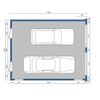 Frame garage with 2 option, the project 245 for 2 cars, a Prod
