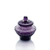 Гусевской Хрустальный завод / Crystal vase for sugar with lid "Amelie" purple