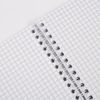 STAFF / Carnet bumvinyl, A5, 96 sh., Peigne, offset n° 1, cage, avec bordures, BLEU / 10 pcs.