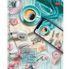 HATBER / Notebook А5, 96 sh., Comb, cage, cardboard cover, "Time For Coffee" / 8 pcs.