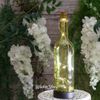 Kaemingk / Garden lamp - Solar Firefly bottle with solar battery 31 cm, 10 warm white LED bulbs, light olive, IP44