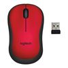 LOGITECH / Wireless mouse M220, 2 buttons + 1 wheel-button, optical, red-black