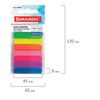 Bookmark adhesive BRAUBERG NEON, plastic, 45х8 mm, 8 colors x 20 sheets in plastic book