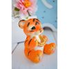 Сималенд / Silicone mold for soap "Tiger with a horseshoe"