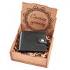 Gift set "very best" purse combo + box wood