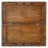 GamesDealer / Backgammon geschnitzt "Hexagonal Pattern", Haleyan