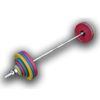 Геркулес / Hercules / Olympic barbell 182.5 kg, colored, euro-classic wheels