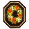 Сувениры из Н.Тагила / Поднос  "Восьмигранный. Цветы Маки", 30х25 см