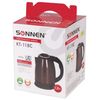 TEApot SONNEN KT-118C, 1.8 litres, 1500 w, closed heating element, stainless steel, coffee
