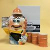 Веселый фарфор / Cheerful porcelain / Professional set "Porcelain damask" Builder Bricklayer "with 3 glasses"