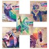 HATBER / Notebook А5, 96 sheets, staple, cage, foil, selective varnish, "Bright world" / 30 pcs.
