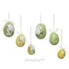 Kaemingk / Easter decorations Eggs with ribbons - Happy Easter 4-6 cm, 12 pcs, pendant