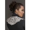 Снежинка / Snowflake / Lace collar with an ornament in the form of branches with flowers