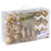 ЗОЛОТАЯ СКАЗКА / Set of decorations for the fir-tree 39 items, golden color