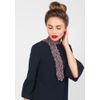 Silk scarf "Lace prairies" burgundy, Madame Cruje