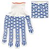 ЛАЙМА / Cotton gloves STANDARD, SET 5 PAIRS, 7,5 class, 46-48 g, 166 tex, PVC wave, WHITE
