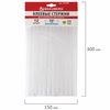 Glue rods, diameter 11 mm, length 200 mm, white, set 12 pieces, BRAUBERG, Euro suspension