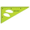 Set the drawing medium flexible BRAUBERG "FLEX" (ruler 20 cm, a triangle, a protractor), assorted